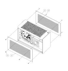 MIDORI 7.5L-V2 Mini ITX PC Case - Dark Grey
