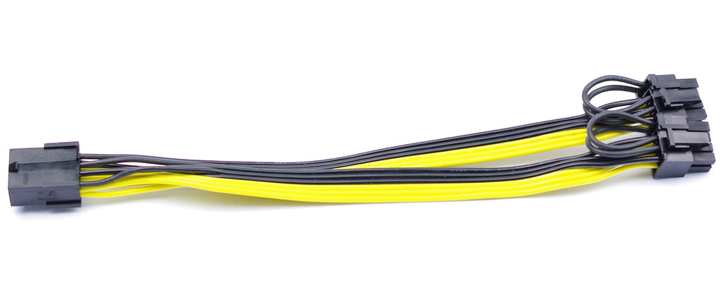 PCI-E 8pin to dual PCI-E 6+2pin PCI Express splitter adapter cable