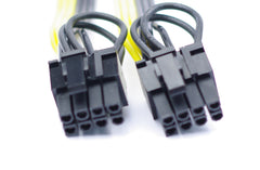 PCI-E 8pin to dual PCI-E 6+2pin PCI Express splitter adapter cable
