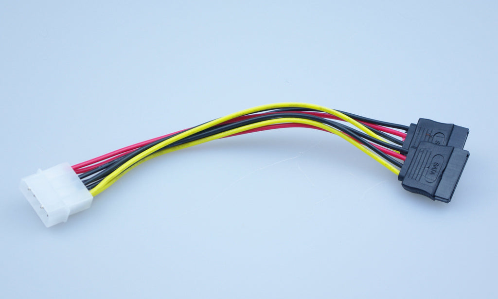 Molex to 2 SATA (Y splitter) adapter cable
