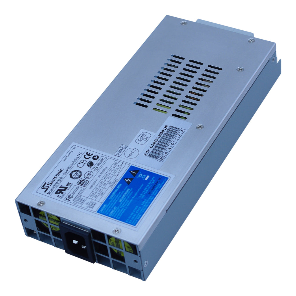 Seasonic SS-400H1U 400W 1U rackmount modular server power supply, PSU